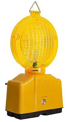 Xenon flitslamp met beugel Ø180 mm enkelzijdig met interne of externe schakelaar - GEEL