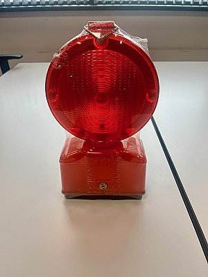 Standaard pinklamp/Werflamp (dagslaper) met fotocel Ø180mm, 2-zijdig