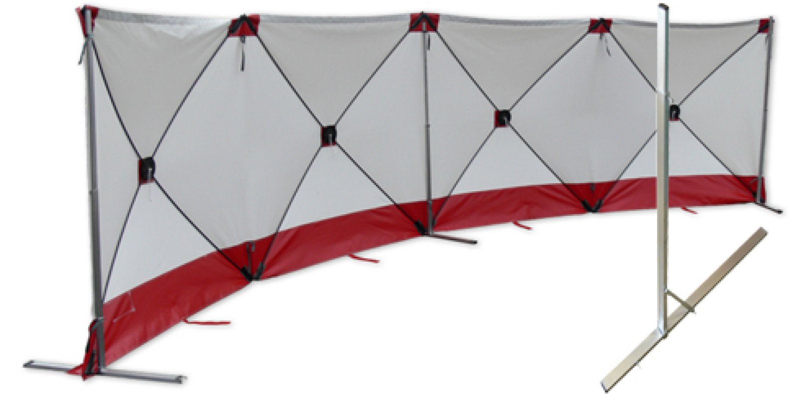 Set 3 aluminium statieven voor Emergency / Accident-scherm
