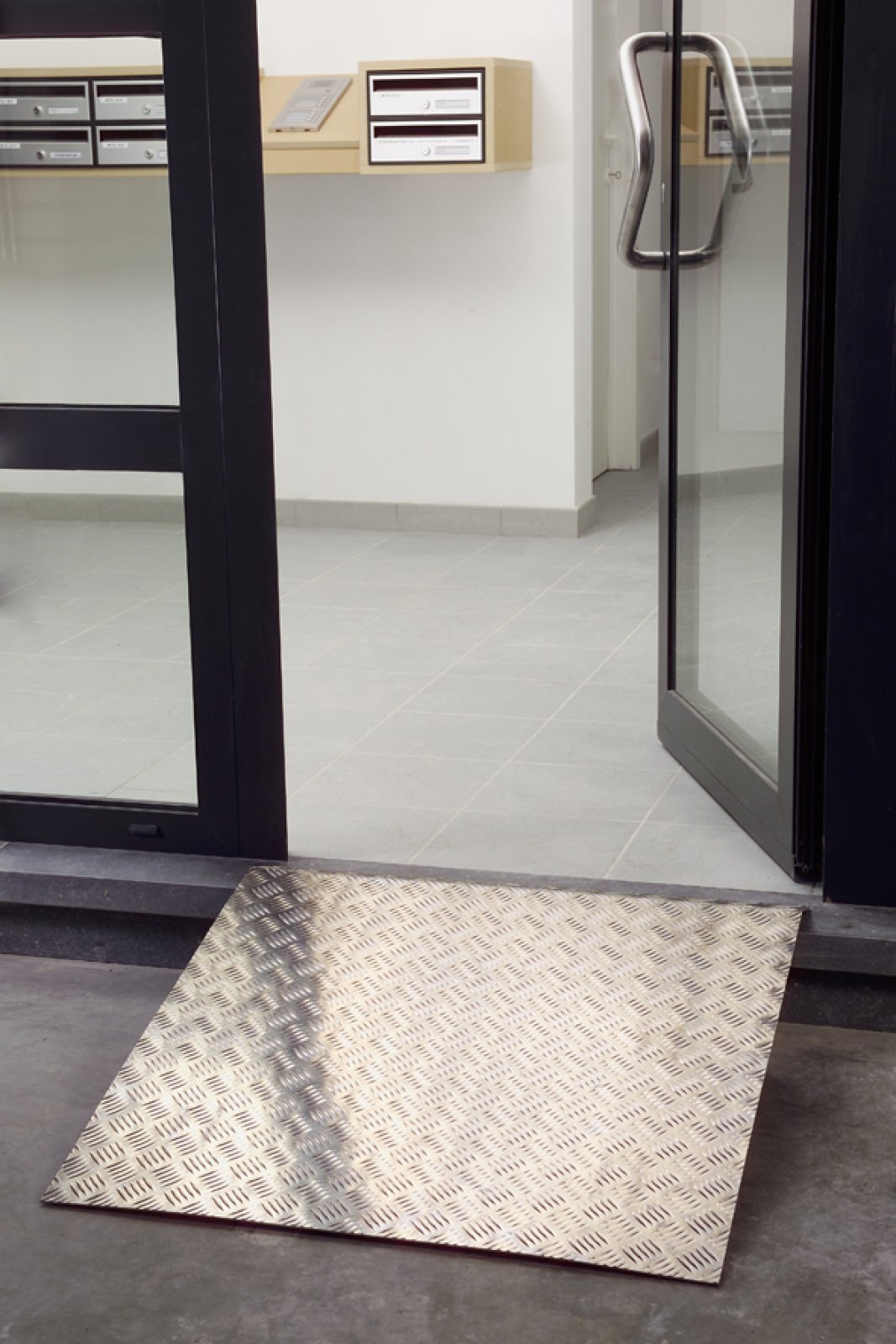 Drempel in aluminium - large - 800 x 800 mm - voor H 190 tot 360 mm