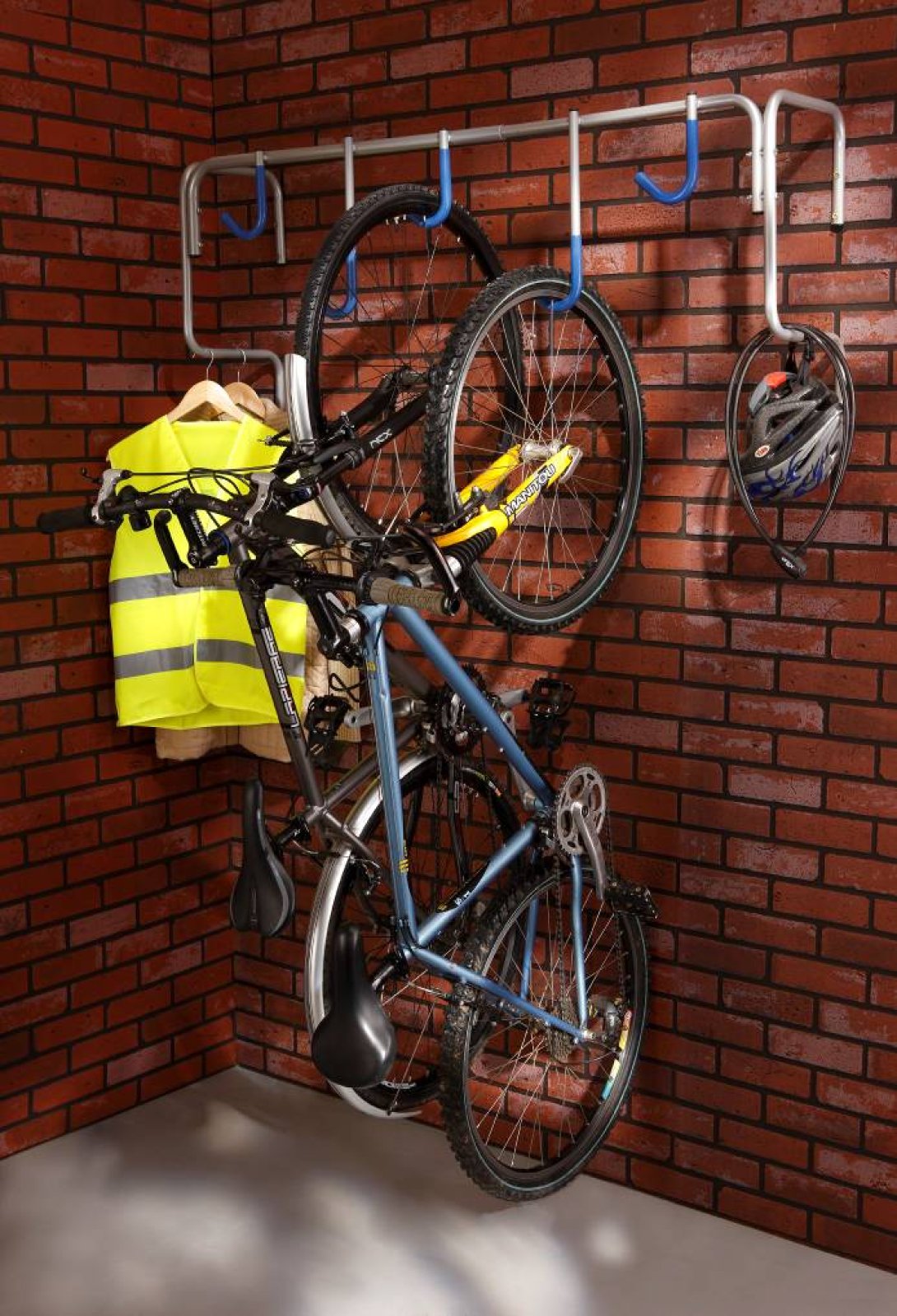 Muurfietsenrek voor 5 fietsen