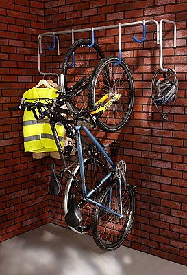 Muurfietsenrek voor 5 fietsen