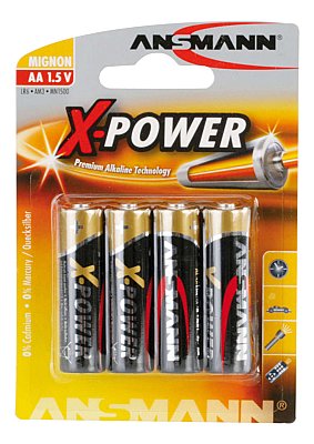 Batterijen (LR6) AA-cell (Blister pack 4 stuks) 1,5V