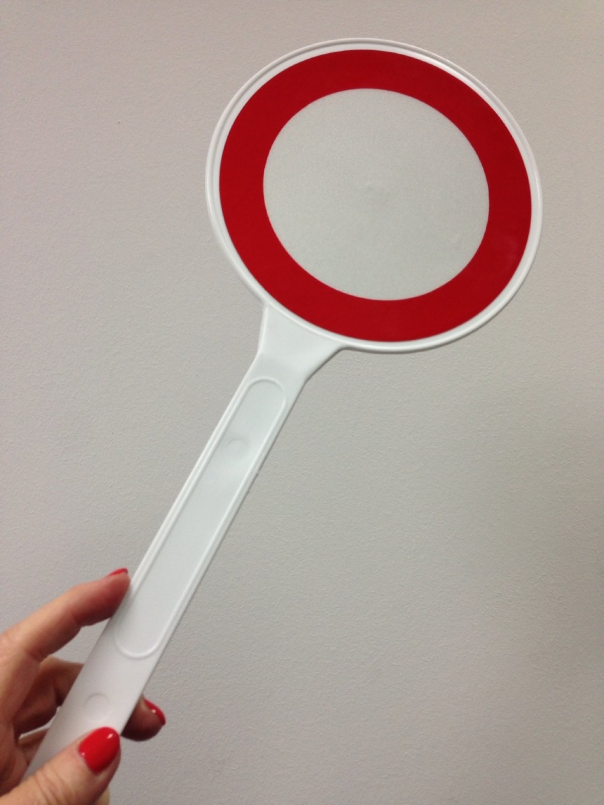 Handbord PVC - Ø 150mm met dubbelzijdige C3 - nylon handvat L 440 mm