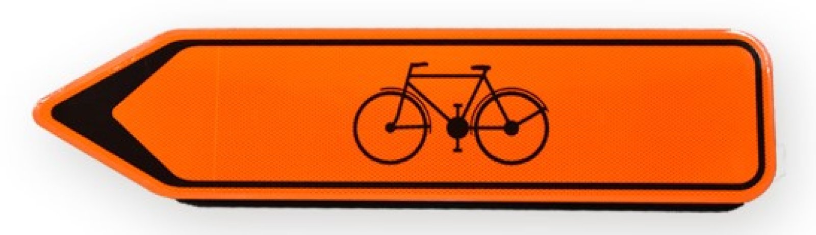 Pijlbord T250 F41 1000 x 200 mm met enkel fiets