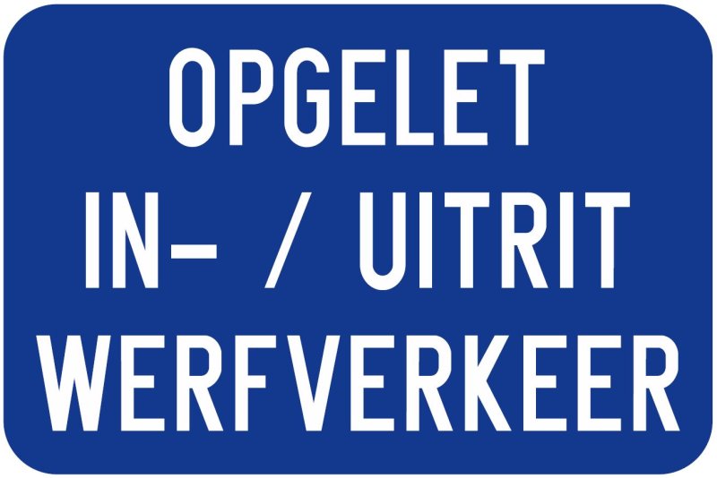 Bord T2000 600 x 400 mm + blauw/witte tekst 
