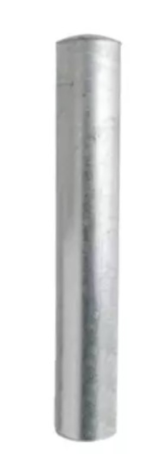 Stootpaal om in te betonneren - galva - Ø152 x H 1500 mm (met losse afdekkap voorzien van haken om in te betonneren)