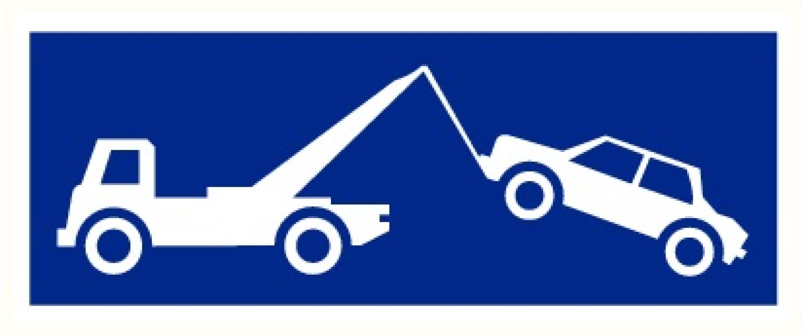 Bord T2000 400 x 200 mm + picto wegsleepzone