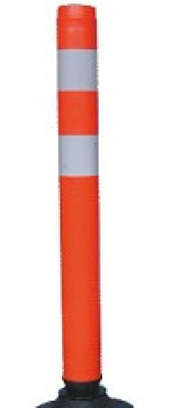 Flexibel plooibaken oranje - 750 x 100 mm 2 refl. banden KL2 (ZONDER VOET)