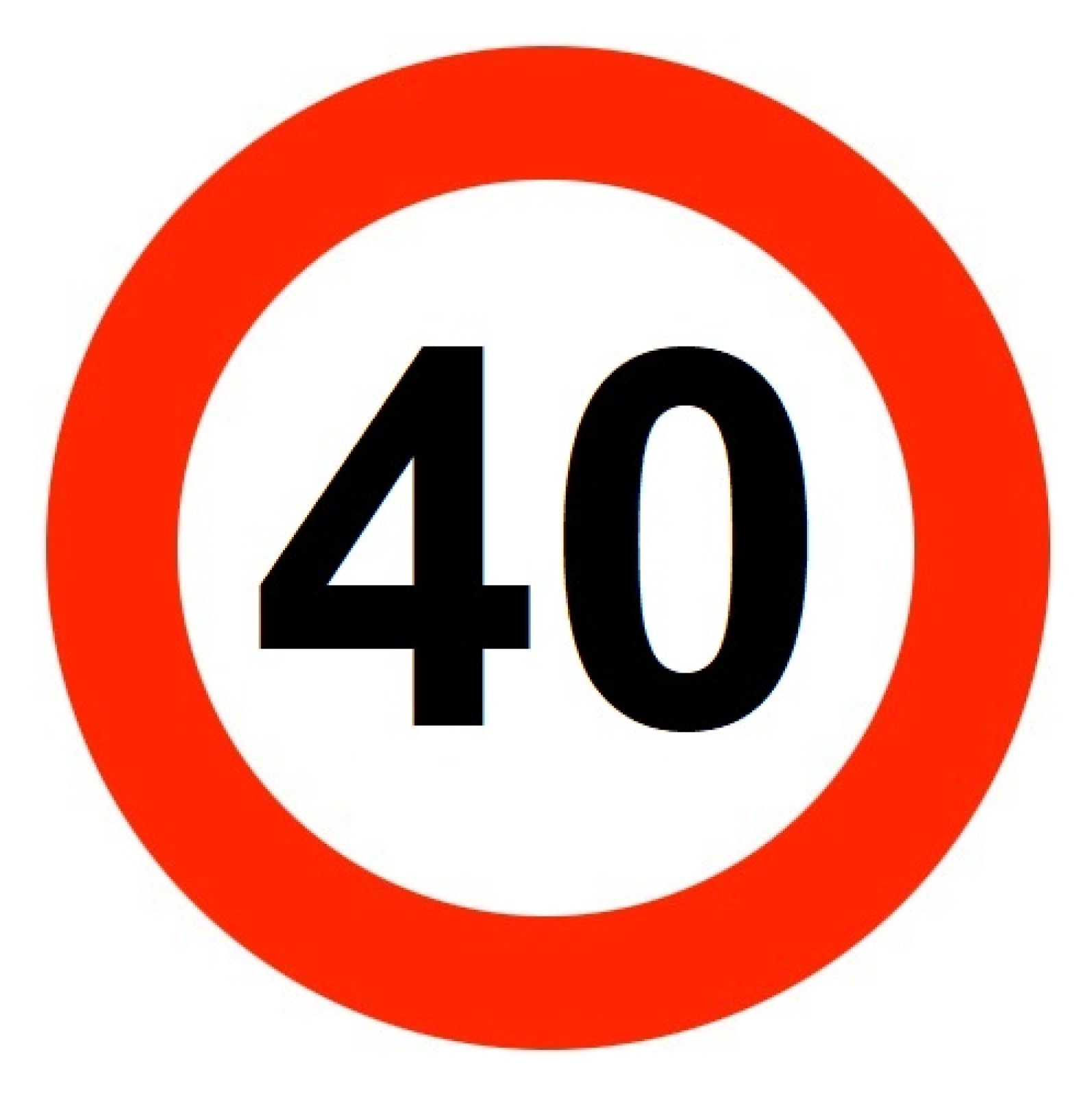 Sticker C43 '40' 400 mm - HI/KL2
