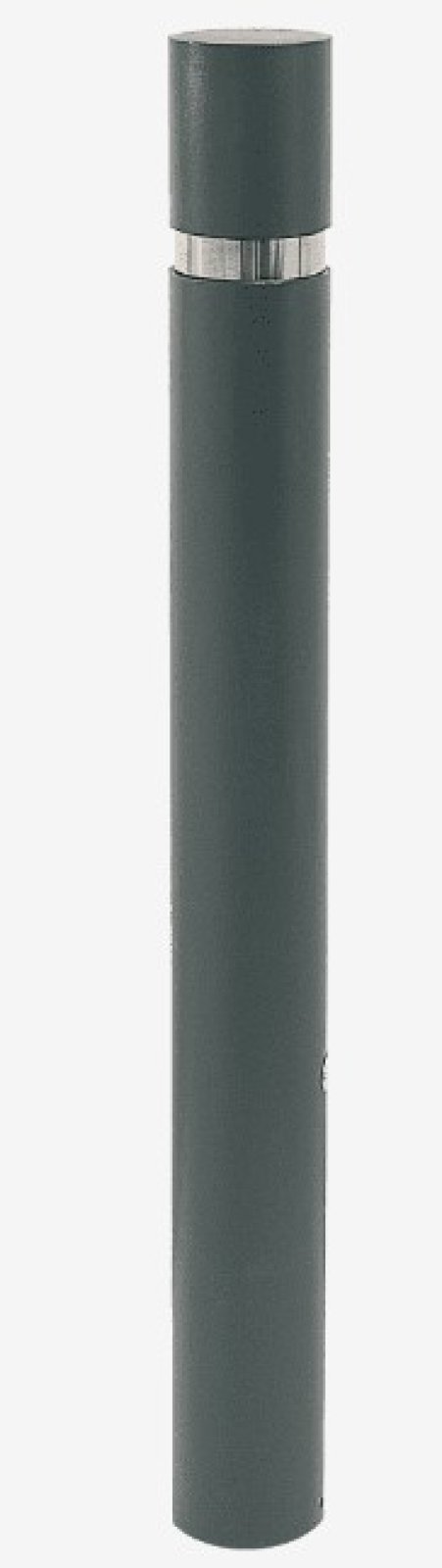 Vaste paal Ø95 mm - H1000 mm - zwart - om in te betonneren