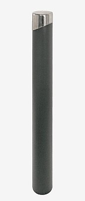 Vaste paal Ø90 mm - H1010 mm - zwart - om in te betonneren