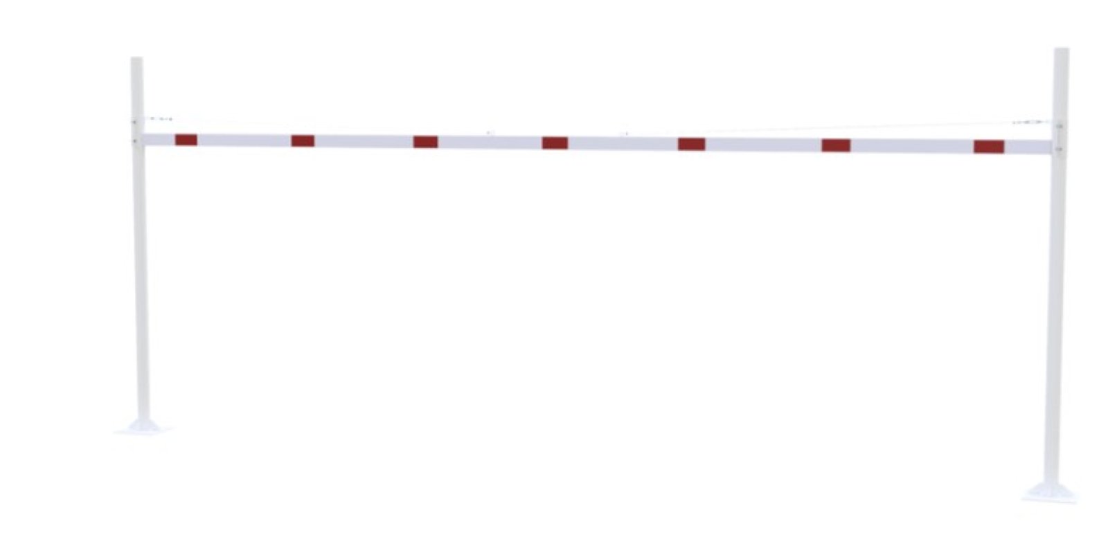 Vaste hoogte begrenzer,H 3000 x B 7000 mm - Ø102mm - met voetplaat