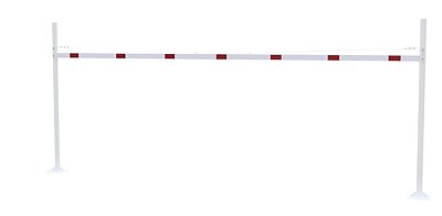 Vaste hoogte begrenzer,H 3000 x B 7000 mm - Ø102mm - met voetplaat