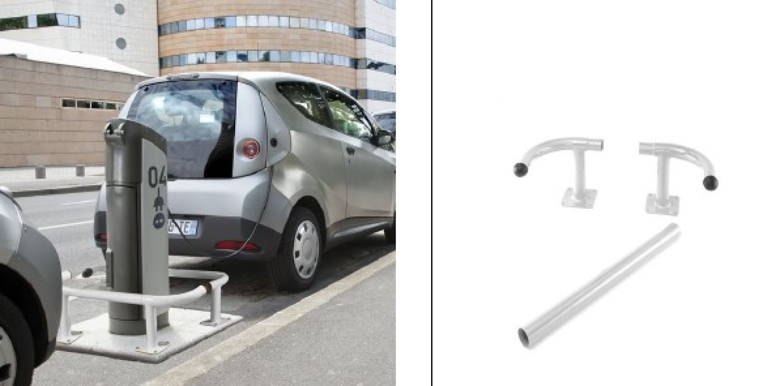 Protection bar Ø60mm - 600 mm x 300 mm - galva