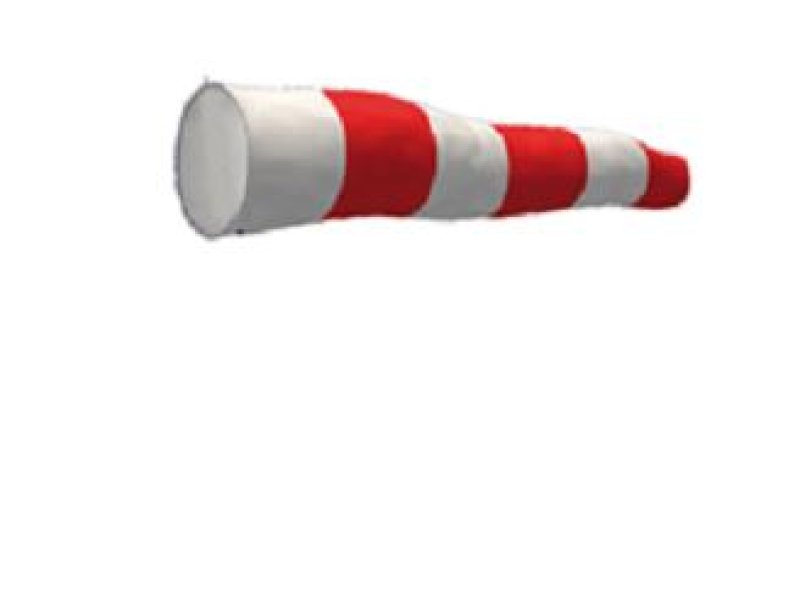 Windmouw 600 x 2500 mm rood/wit