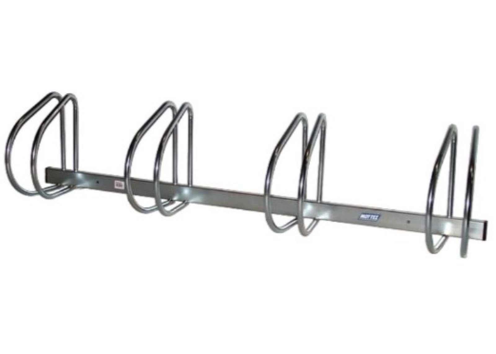 Muurfietsenrek voor 4 fietsen -  90°