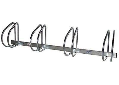 Muurfietsenrek voor 4 fietsen -  90°