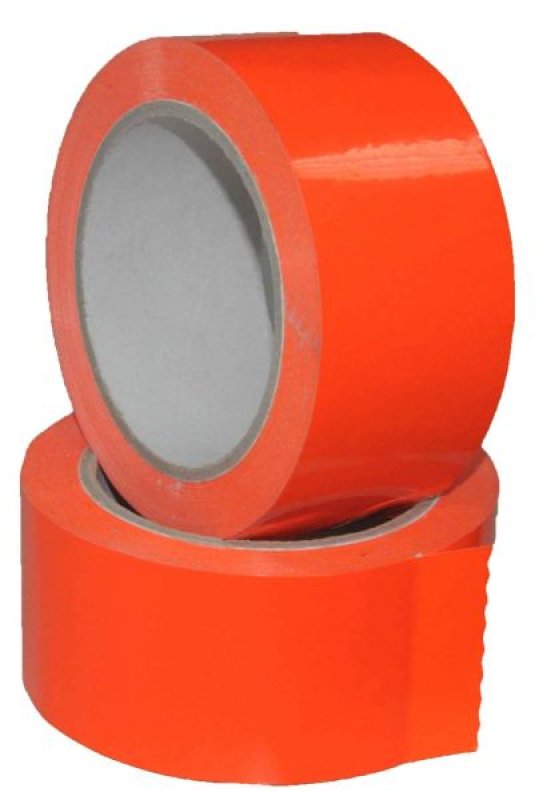 Zelfklevende tape fluo oranje - 50 mm x 66 m