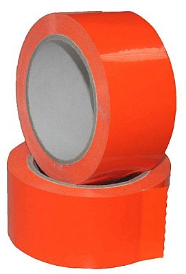 Zelfklevende tape fluo oranje - 50 mm x 66 m