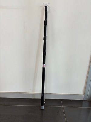Onderdeel voor werftent:Luifelstok 250 cm / 4delen, zwart +zuignap
